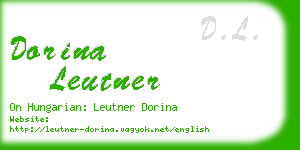 dorina leutner business card